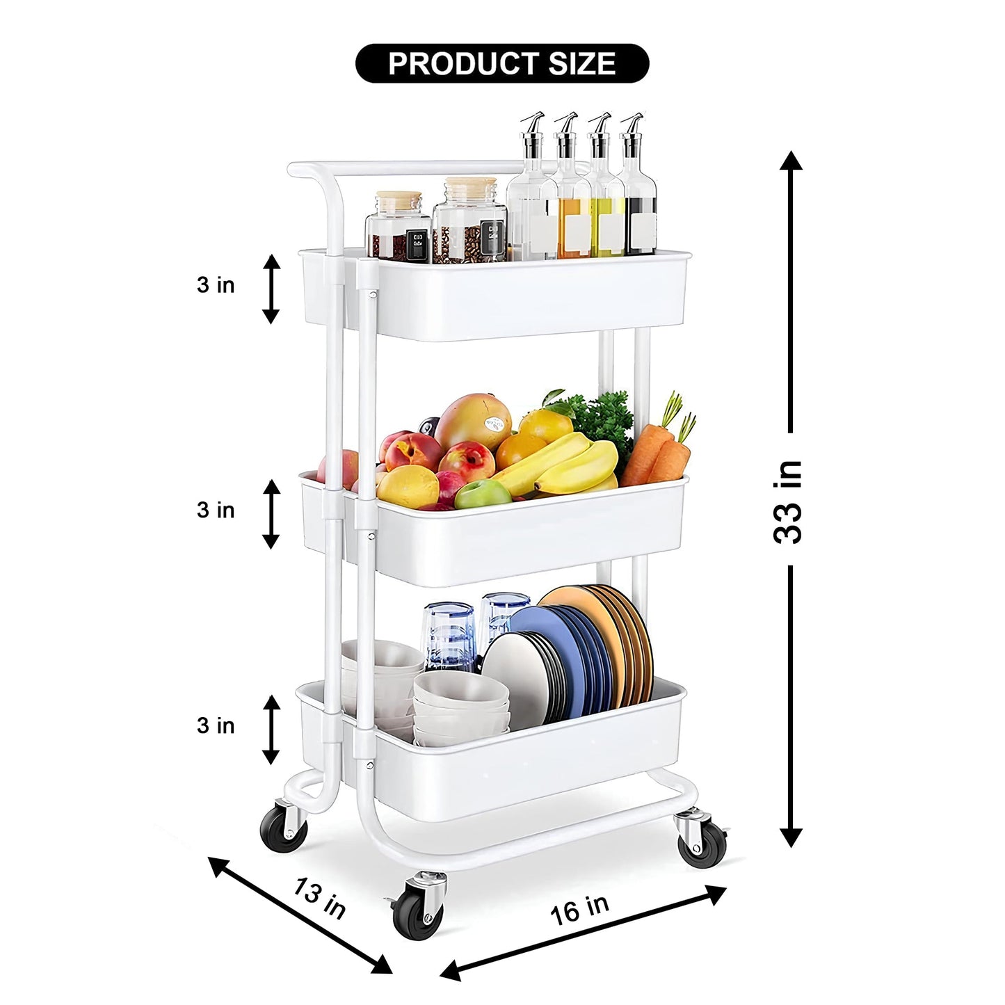 3-Layer Organizer Trolley