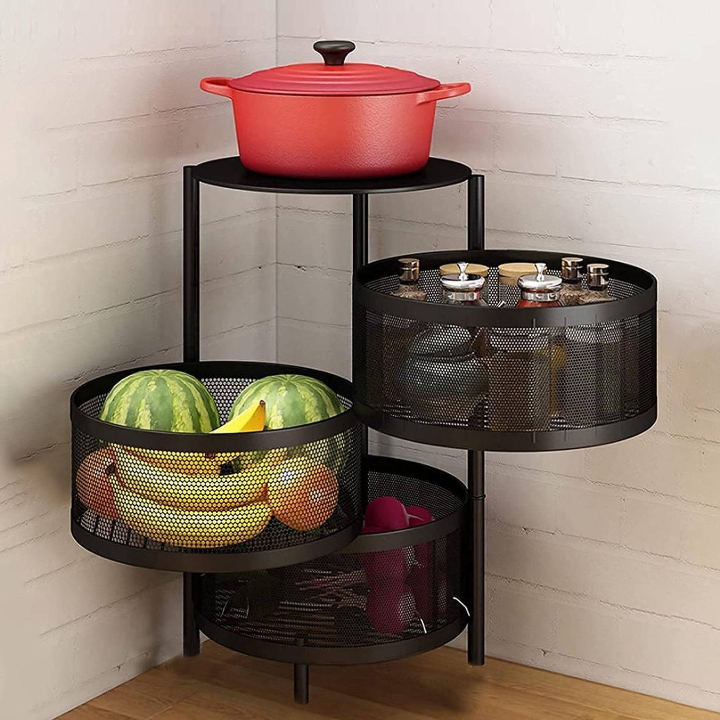 Counter Top Vegetable Metal Trolley
