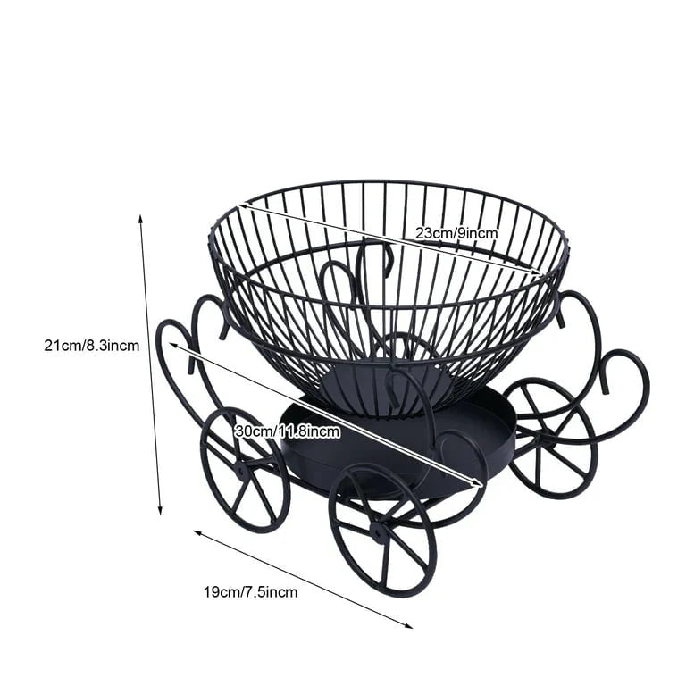 2 Layer Decorative Fruit Basket