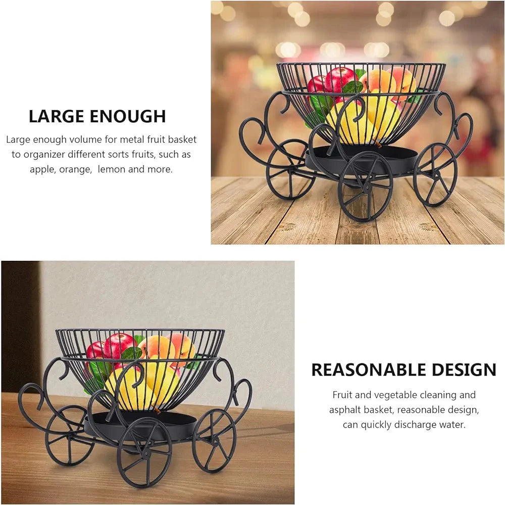 2 Layer Decorative Fruit Basket